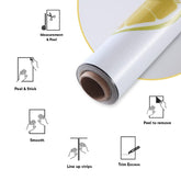 Kuber Industries Oil Proof Wallpaper for Walls | Artistic Pattern | Easy to Peel, Stick & Remove DIY Heat Resistant Wallpaper | Suitable on All Walls | Pack of 5 Roll,60 cm x 500 cm